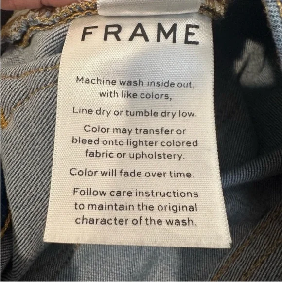 FRAME Le Skinny de Jeanne Crop distressed jeans 27 EUC - Picture 6 of 7